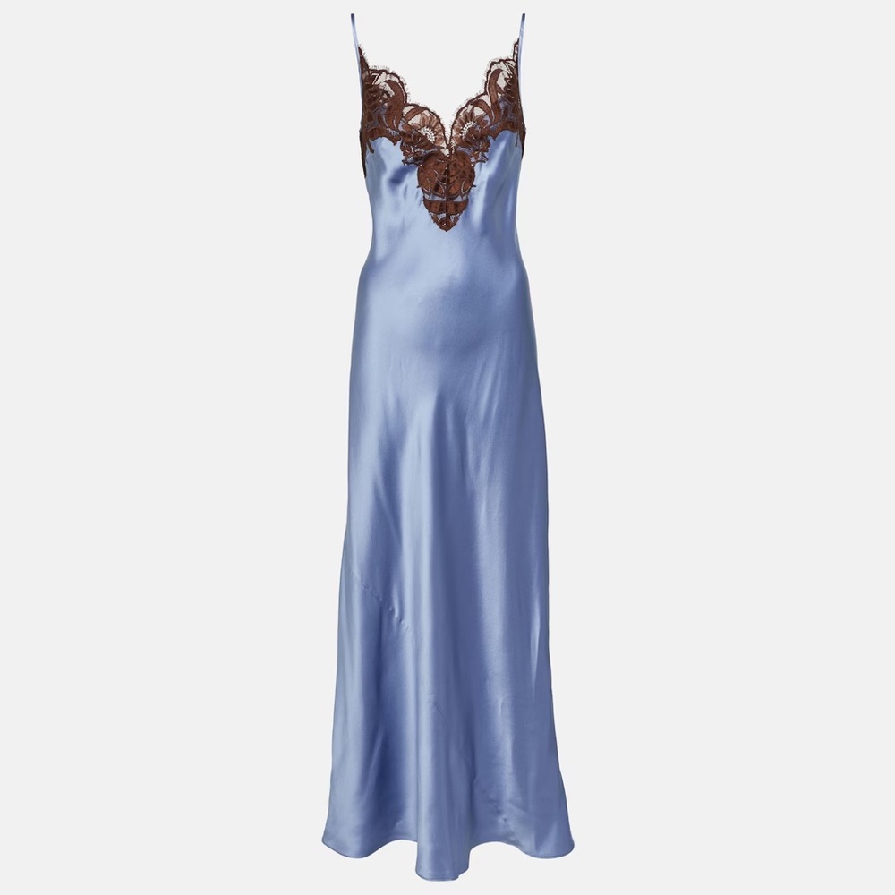 SIR. Lace-trimmed Silk Maxi Dress NWT - Size 0